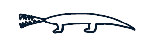 Crocodile illustration — a nod to the Headless Crocodiles story